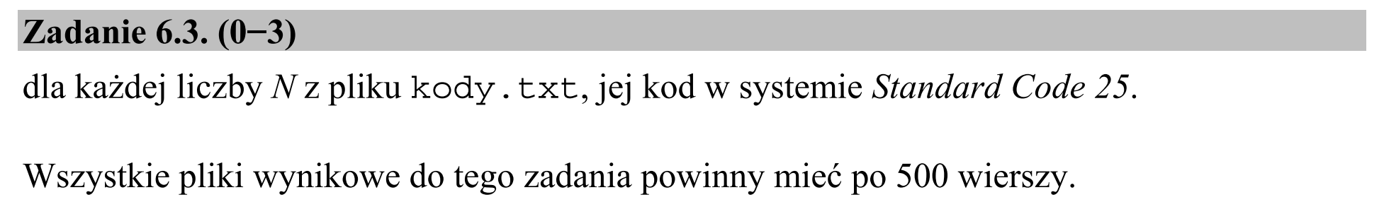 Matura dodatkowa, czerwiec 2015, zadanie 6.3