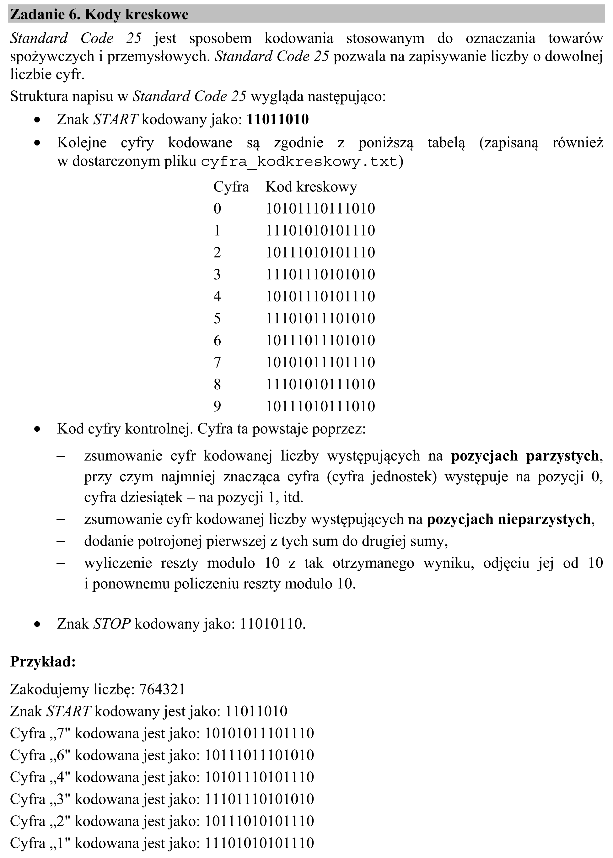 Matura dodatkowa, czerwiec 2015, wstęp zadania 6, fragment 1