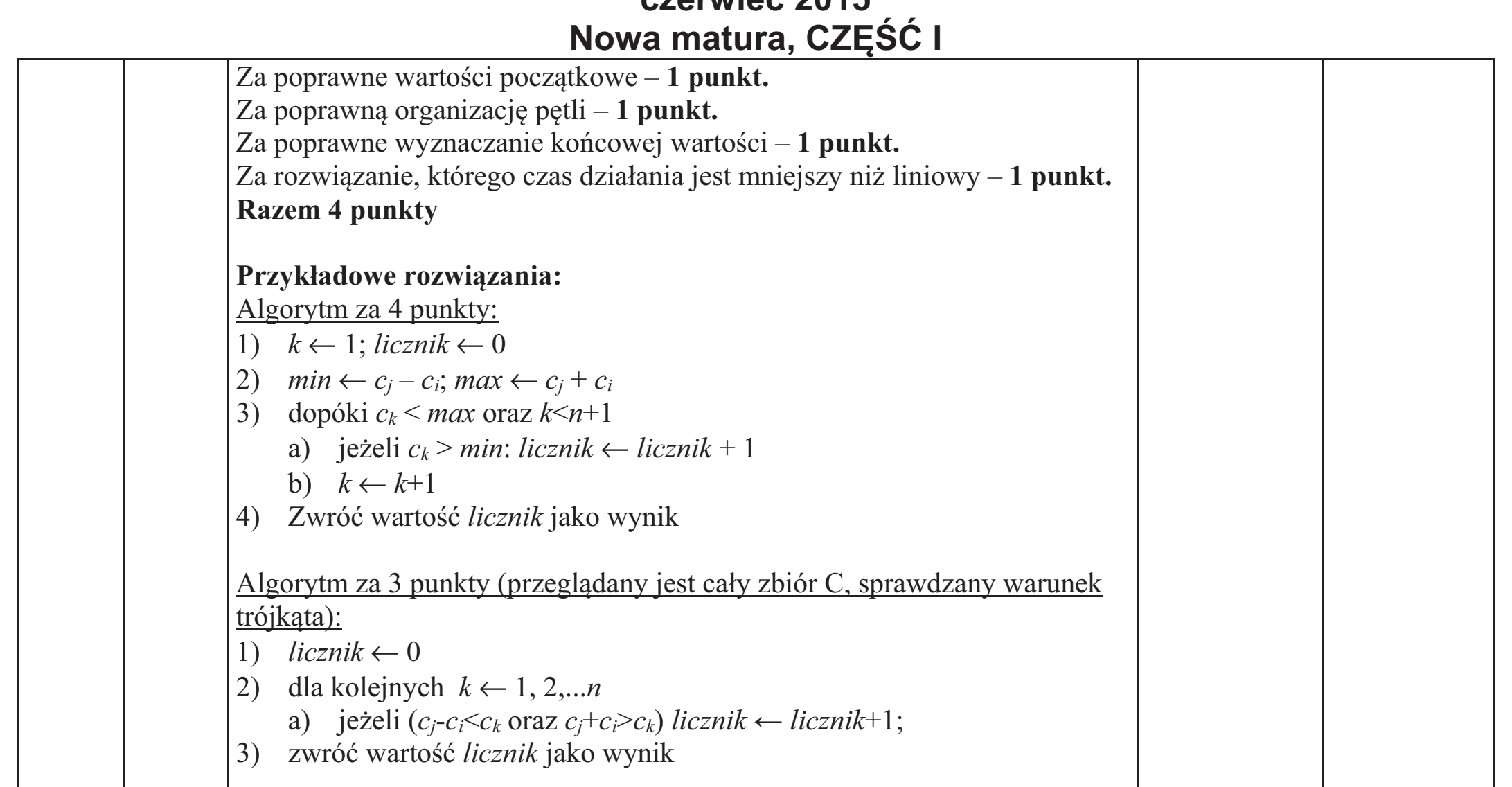 Matura dodatkowa, czerwiec 2015, odpowiedź do zadania 2.1, fragment 2