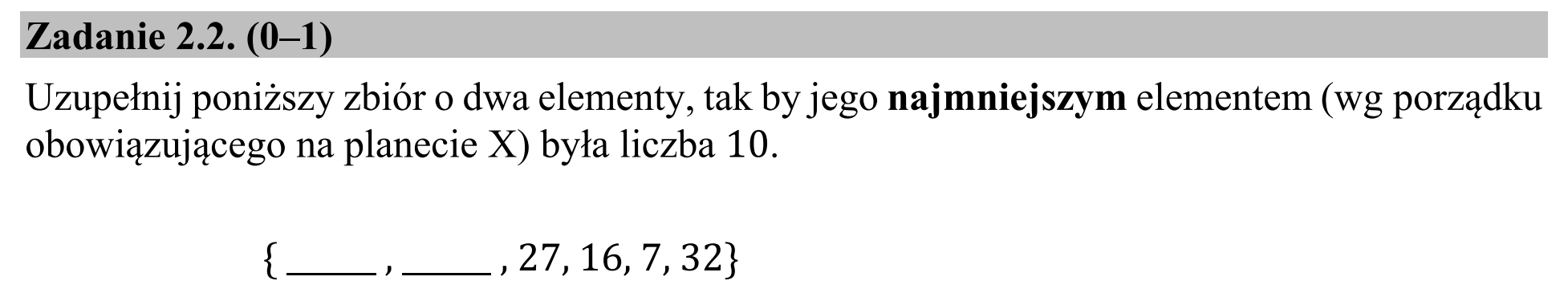 Matura dodatkowa, czerwiec 2016, zadanie 2.2