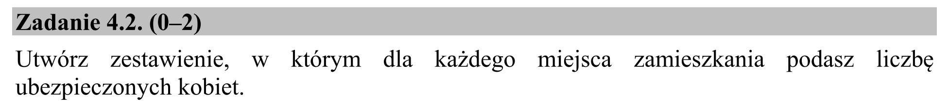 Matura dodatkowa, czerwiec 2016, zadanie 4.2