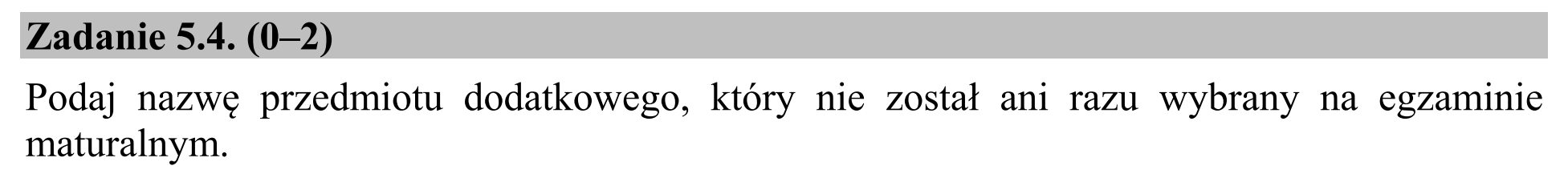 Matura dodatkowa, czerwiec 2016, zadanie 5.4