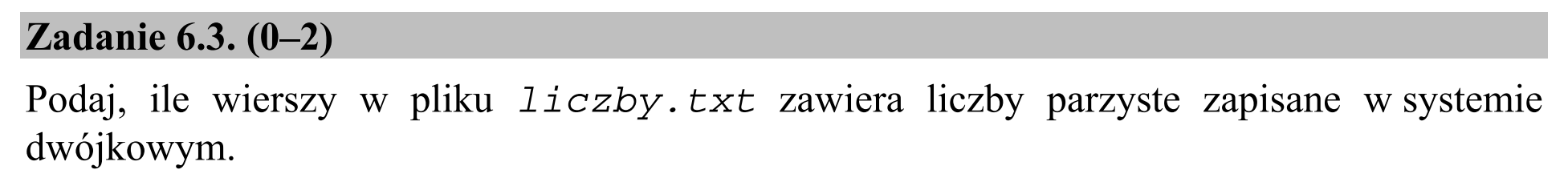 Matura dodatkowa, czerwiec 2016, zadanie 6.3