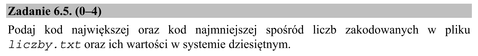 Matura dodatkowa, czerwiec 2016, zadanie 6.5