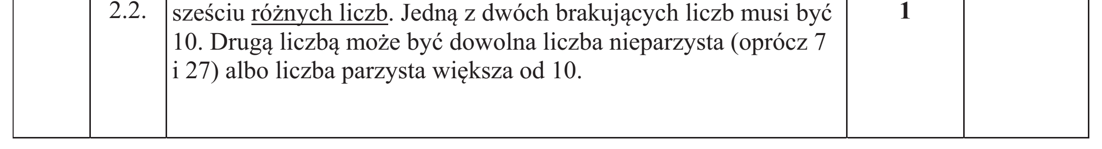 Matura dodatkowa, czerwiec 2016, odpowiedź do zadania 2.2