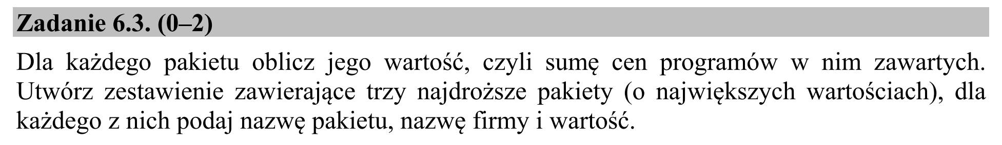 Matura dodatkowa, czerwiec 2017, zadanie 6.3