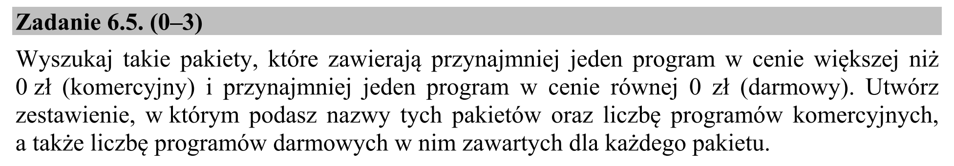 Matura dodatkowa, czerwiec 2017, zadanie 6.5