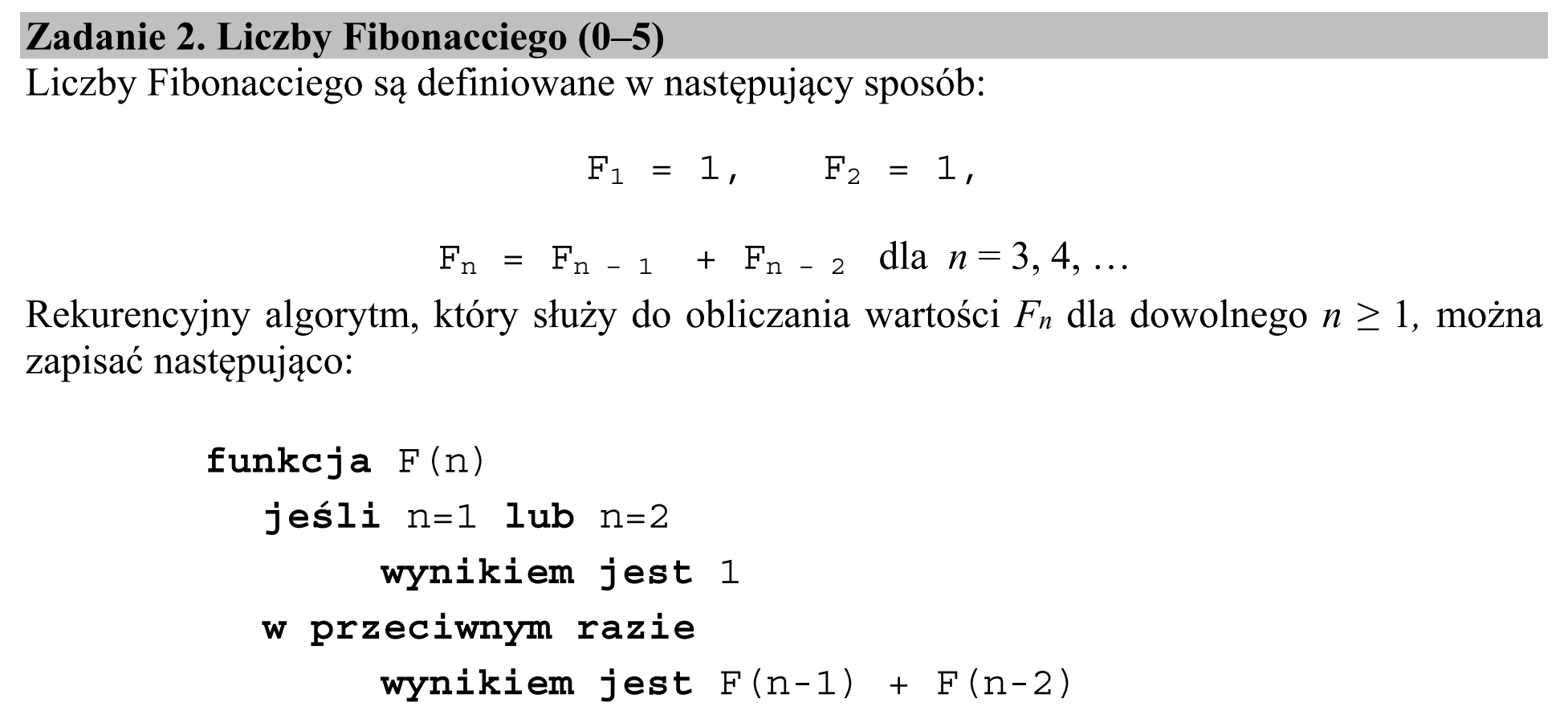 Matura dodatkowa, czerwiec 2018, wstęp zadania 2