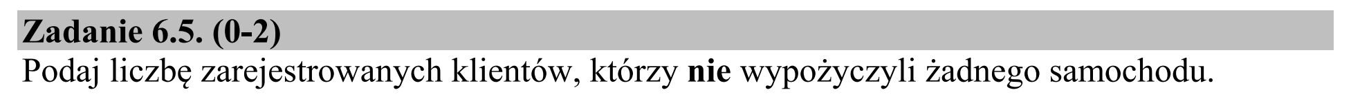 Matura dodatkowa, czerwiec 2018, zadanie 6.5