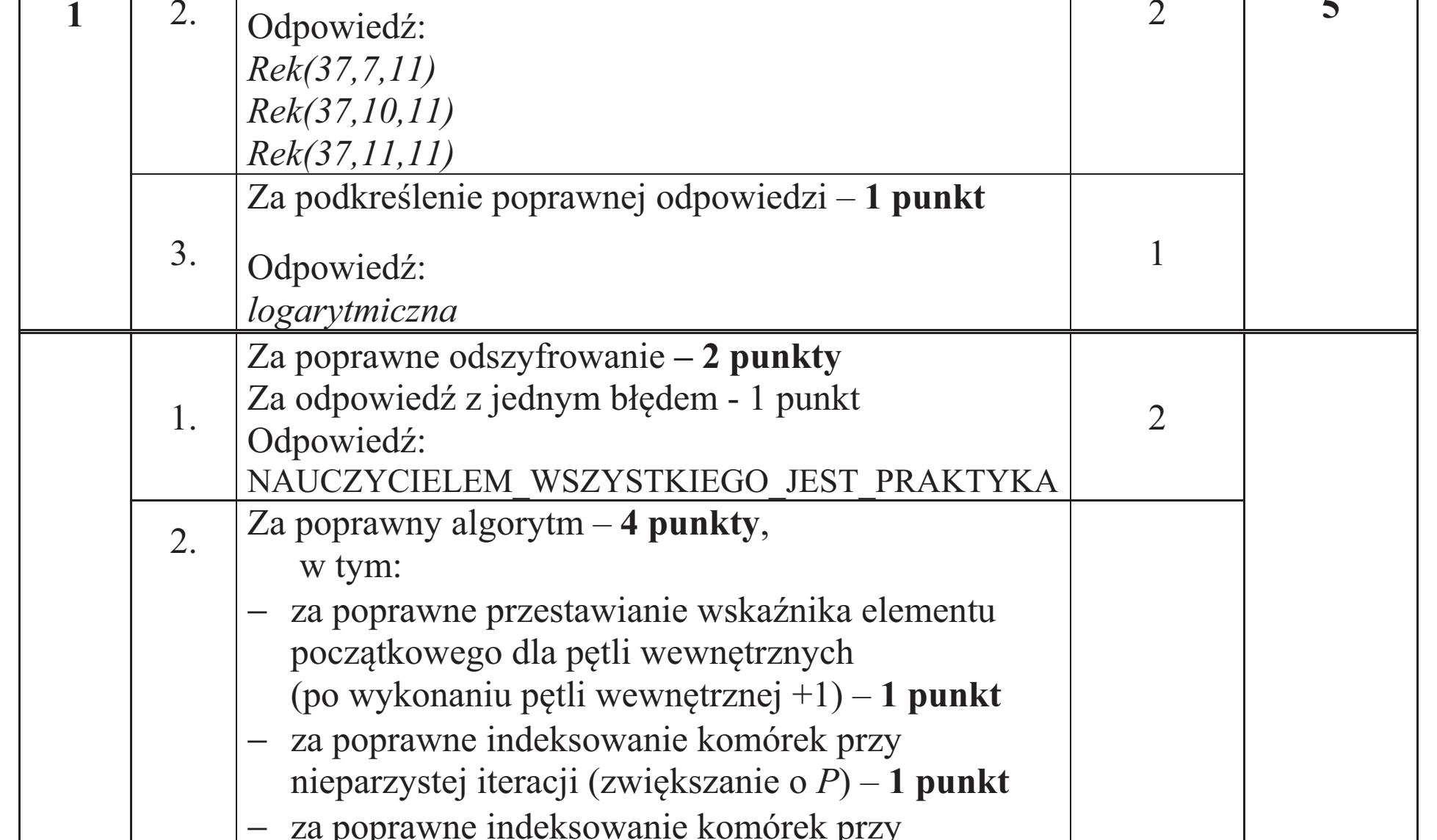 Matura dodatkowa, czerwiec 2019, odpowiedź do zadania 1.1