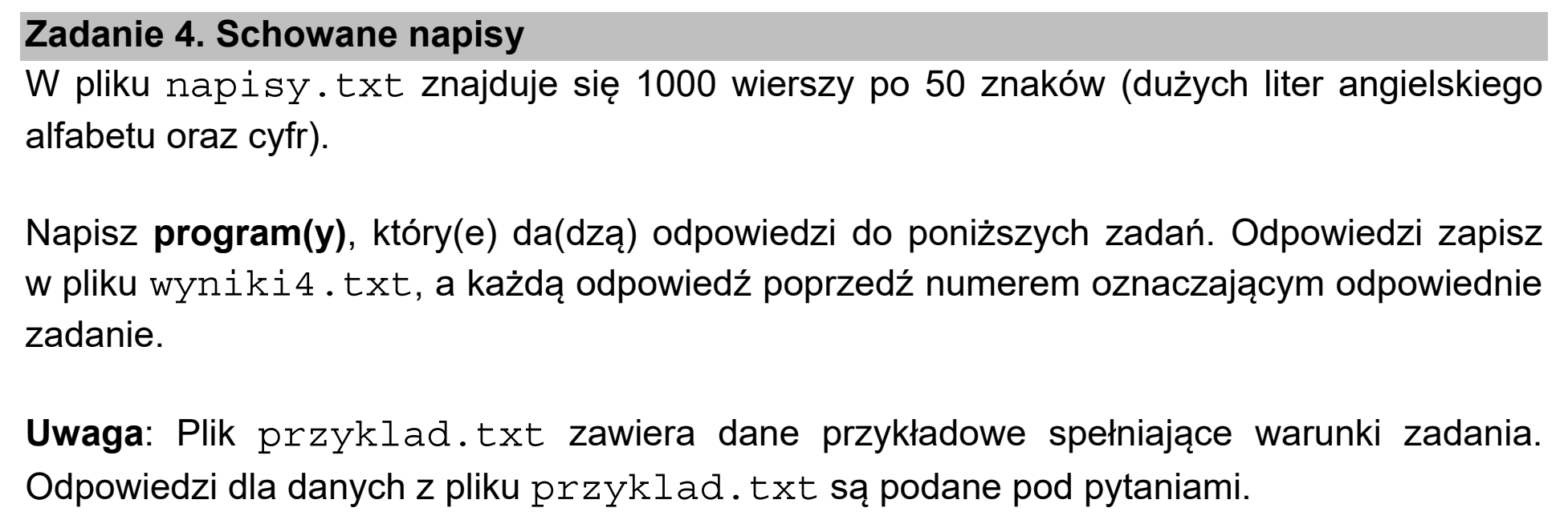 Matura dodatkowa, czerwiec 2021, wstęp zadania 4