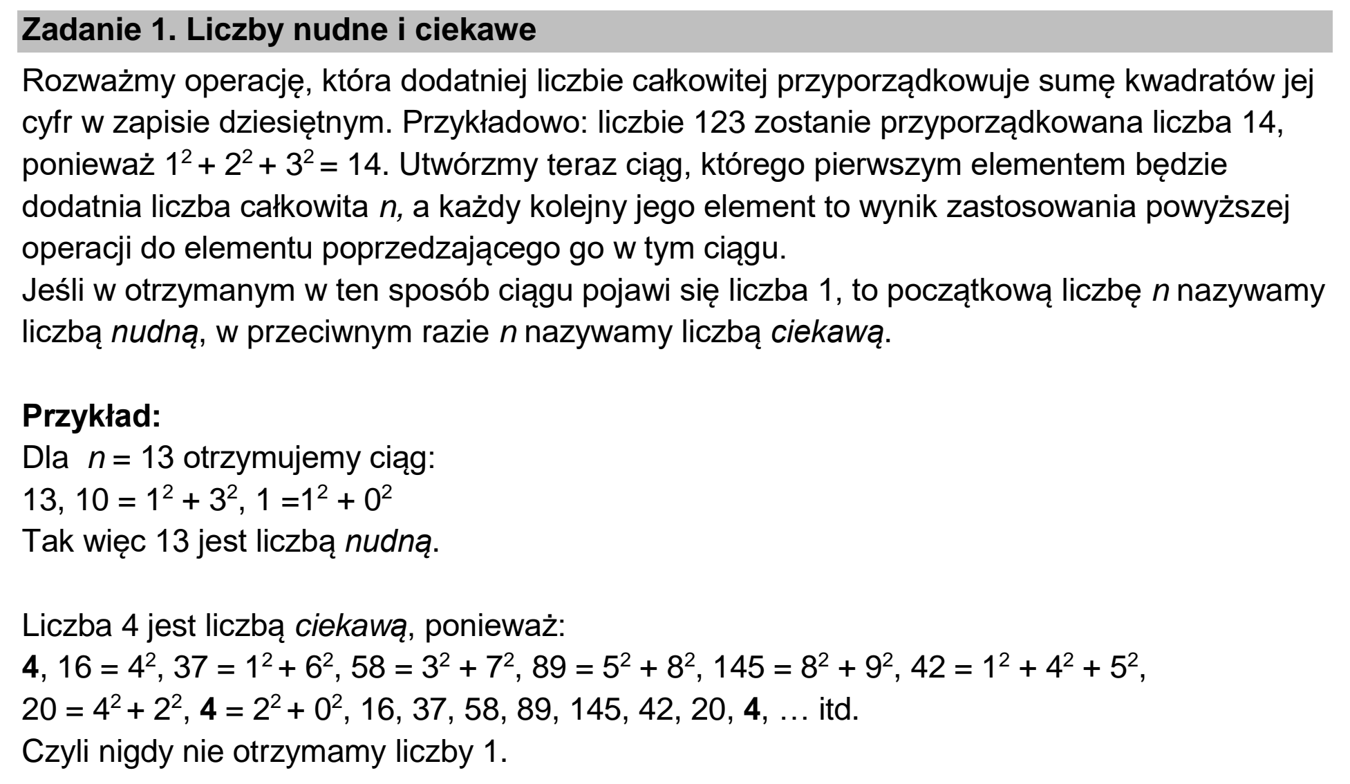 Matura dodatkowa, czerwiec 2022, wstęp zadania 1