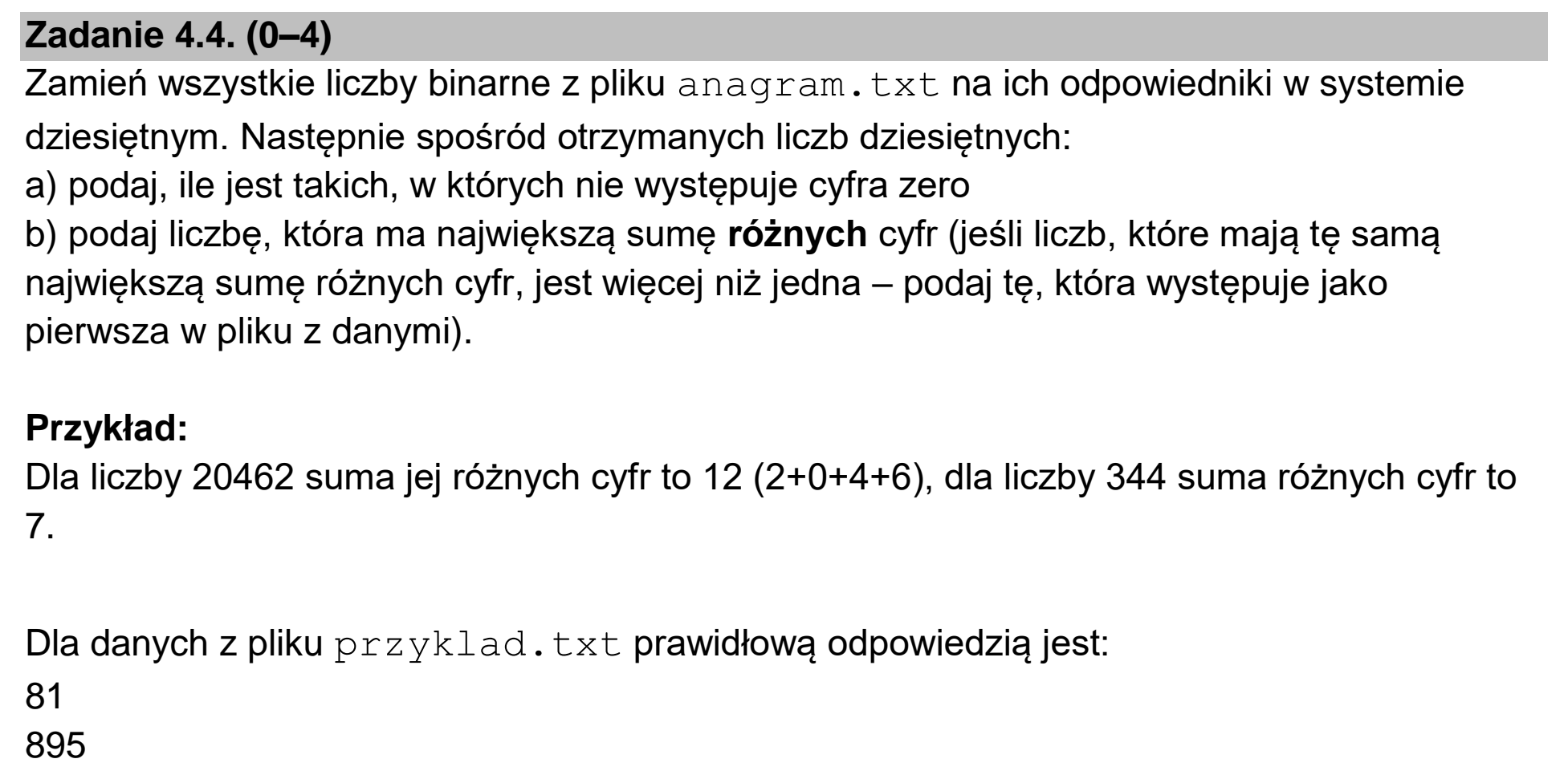 Matura dodatkowa, czerwiec 2023, zadanie 4.4