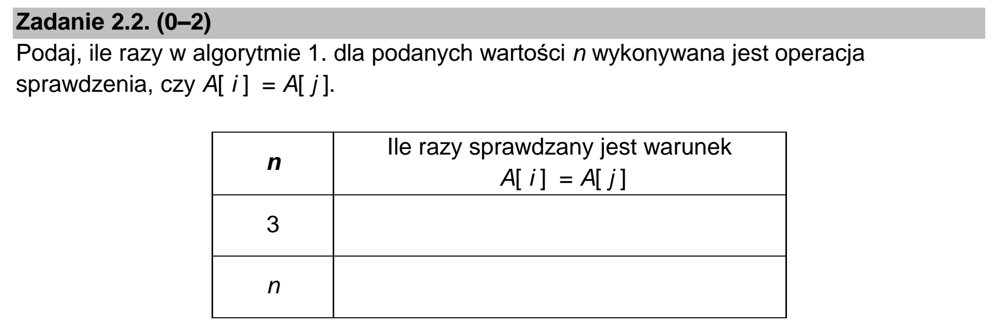 Matura dodatkowa, czerwiec 2024, zadanie 2.2