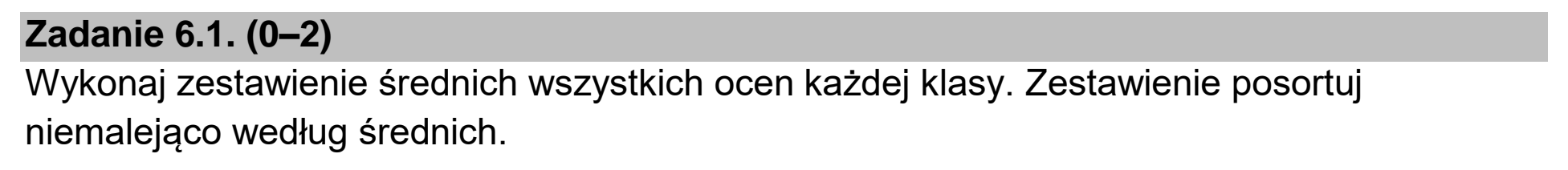Matura dodatkowa, czerwiec 2026, zadanie 6.1