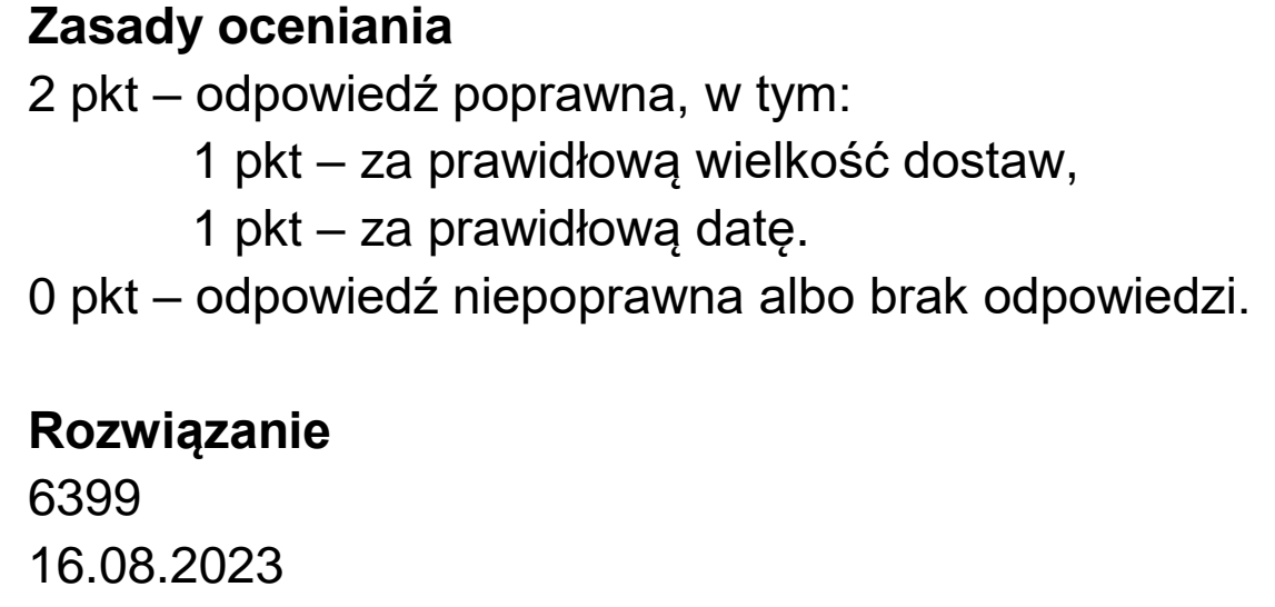Matura dodatkowa, czerwiec 2026, odpowiedź do zadania 5.1
