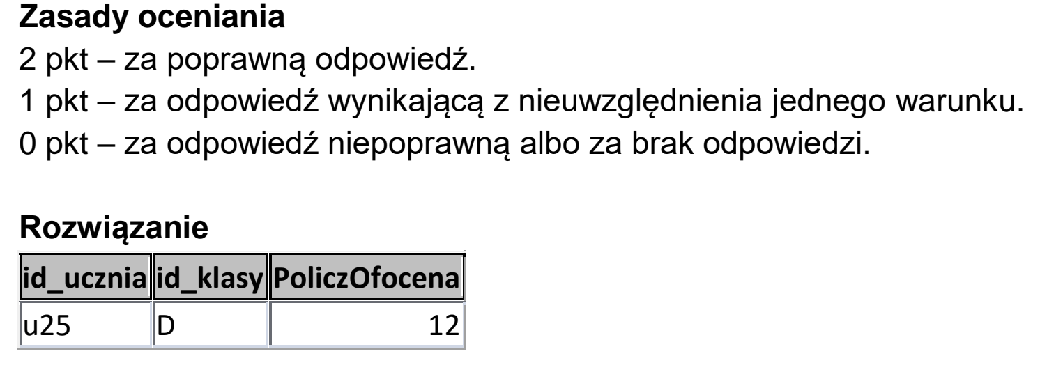 Matura dodatkowa, czerwiec 2026, odpowiedź do zadania 6.2