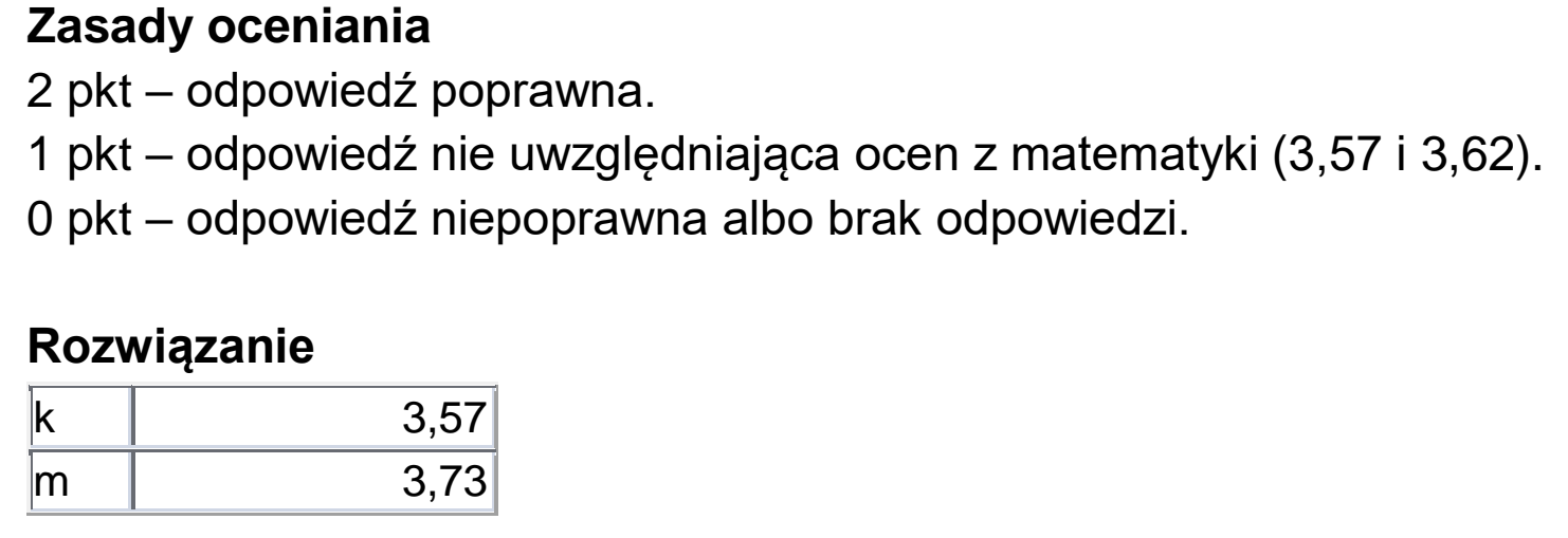 Matura dodatkowa, czerwiec 2026, odpowiedź do zadania 6.3