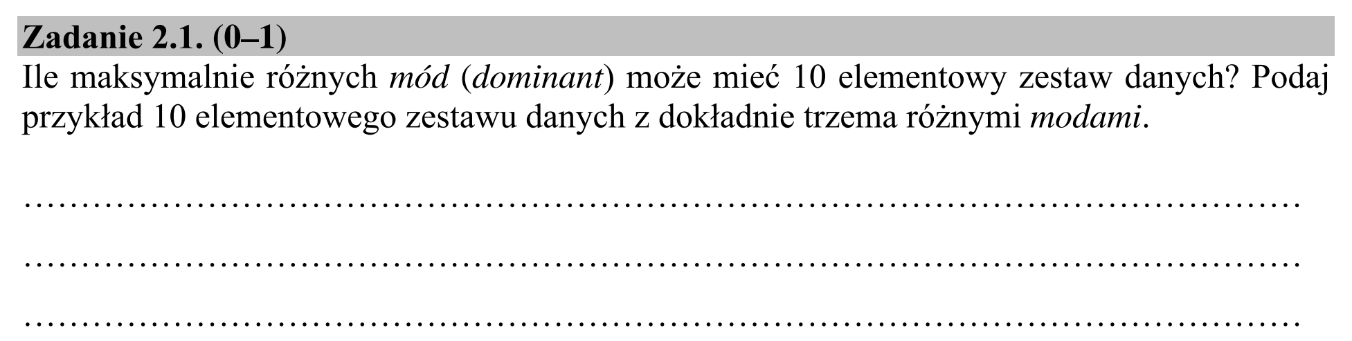 Matura próbna, kwiecień 2020, zadanie 2.1