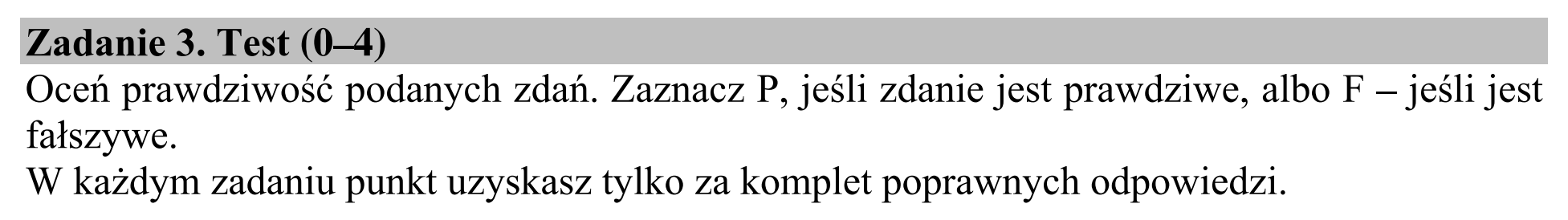 Matura próbna, kwiecień 2020, wstęp zadania 3