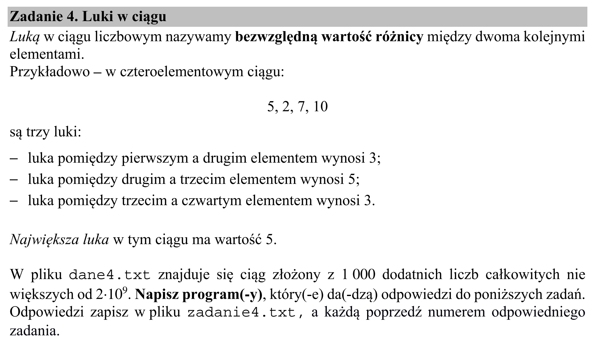 Matura próbna, kwiecień 2020, wstęp zadania 4