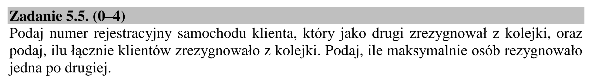 Matura dodatkowa, lipiec 2020, zadanie 5.5