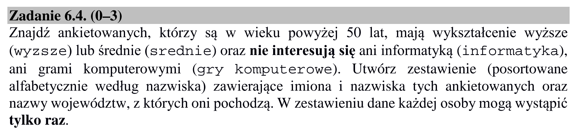 Matura dodatkowa, lipiec 2020, zadanie 6.4