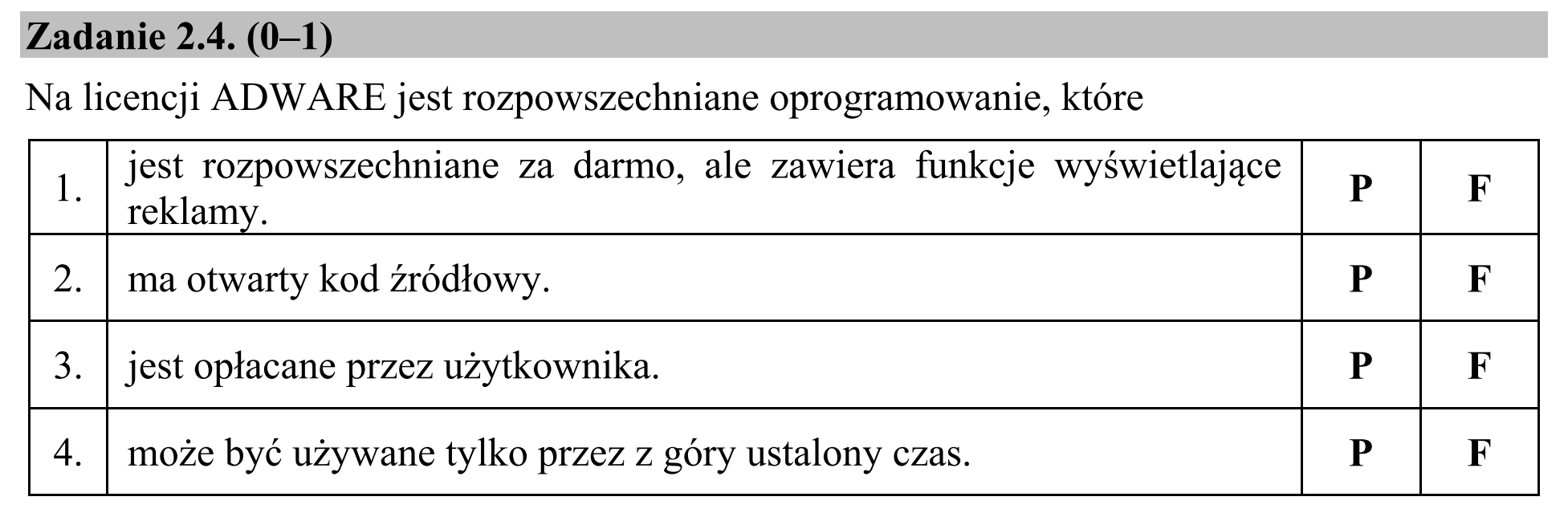 Matura, maj 2015, zadanie 2.4