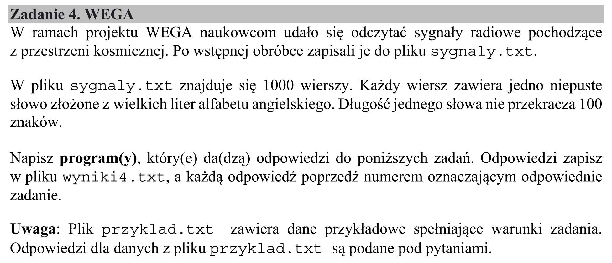 Matura, maj 2018, wstęp zadania 4