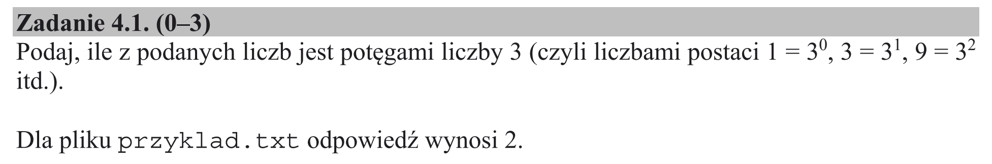 Matura, maj 2019, zadanie 4.1