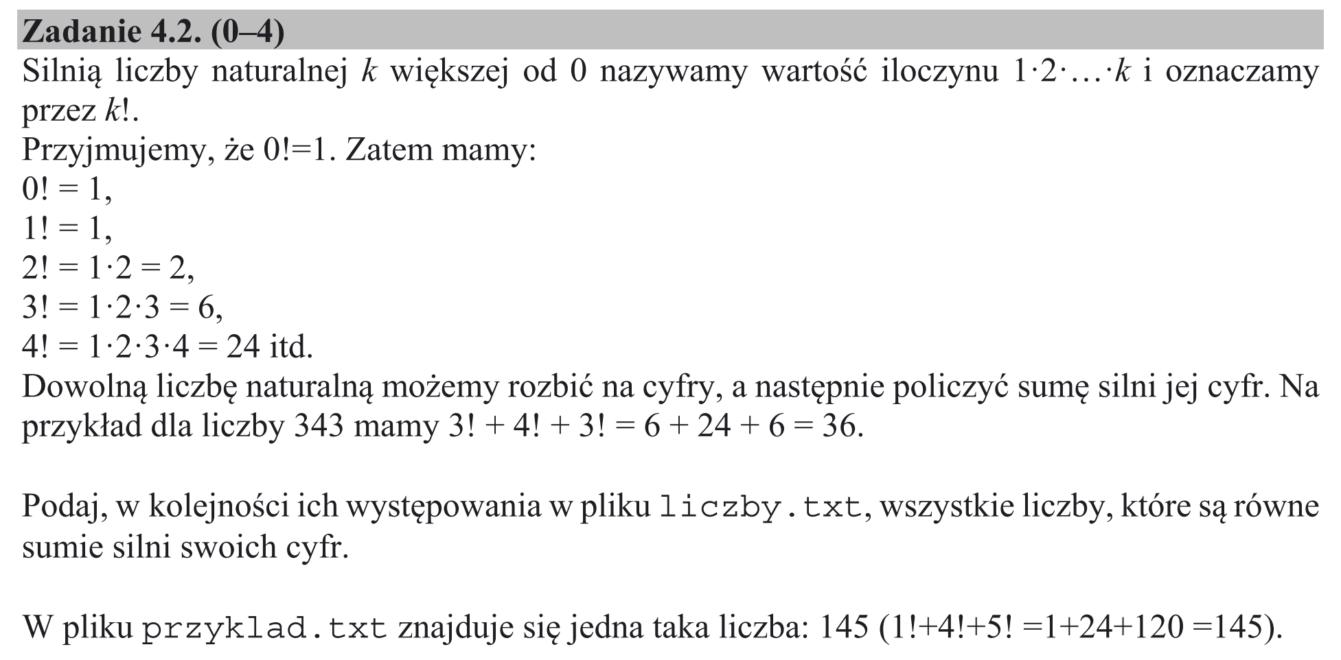 Matura, maj 2019, zadanie 4.2