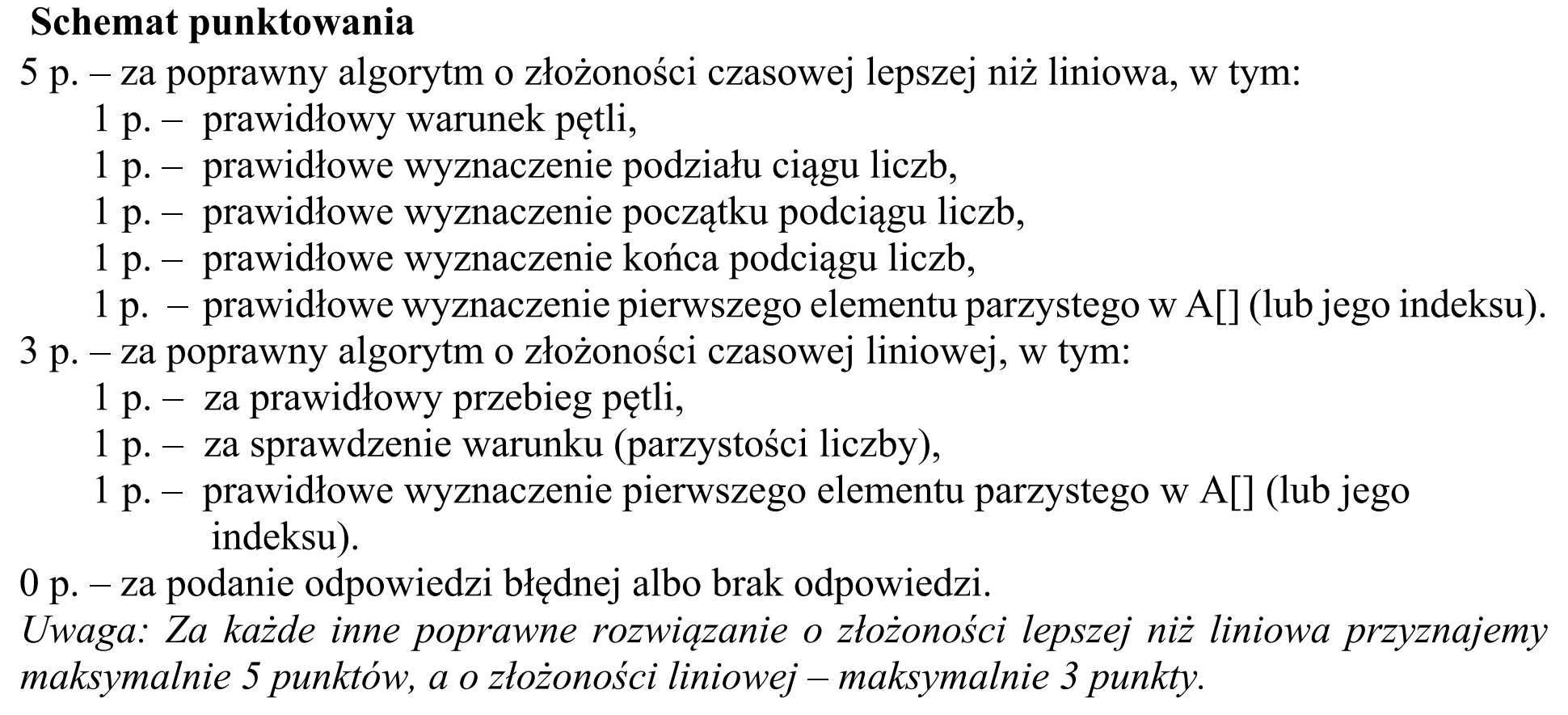 Matura, maj 2019, odpowiedź do zadania 1.1, fragment 1