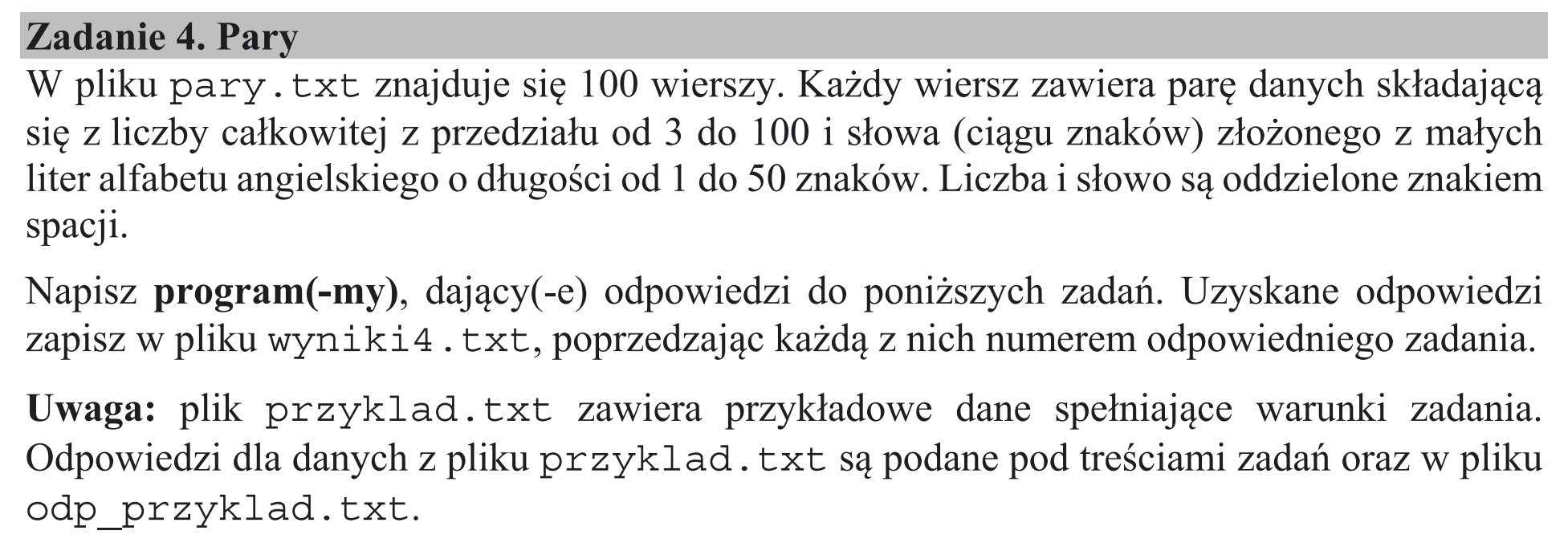 Matura, maj 2020, wstęp zadania 4