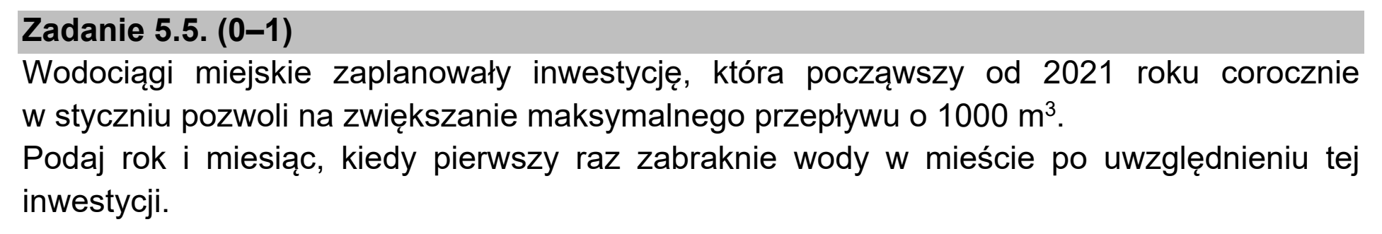Matura, maj 2021, zadanie 5.5