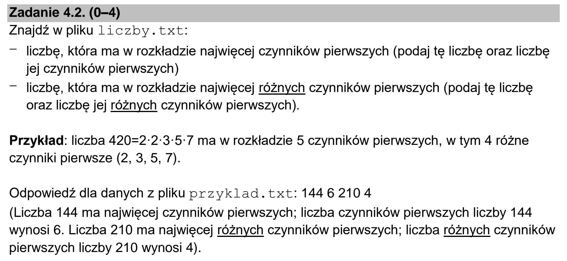 Matura, maj 2022, zadanie 4.2