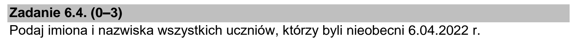 Matura, maj 2022, zadanie 6.4