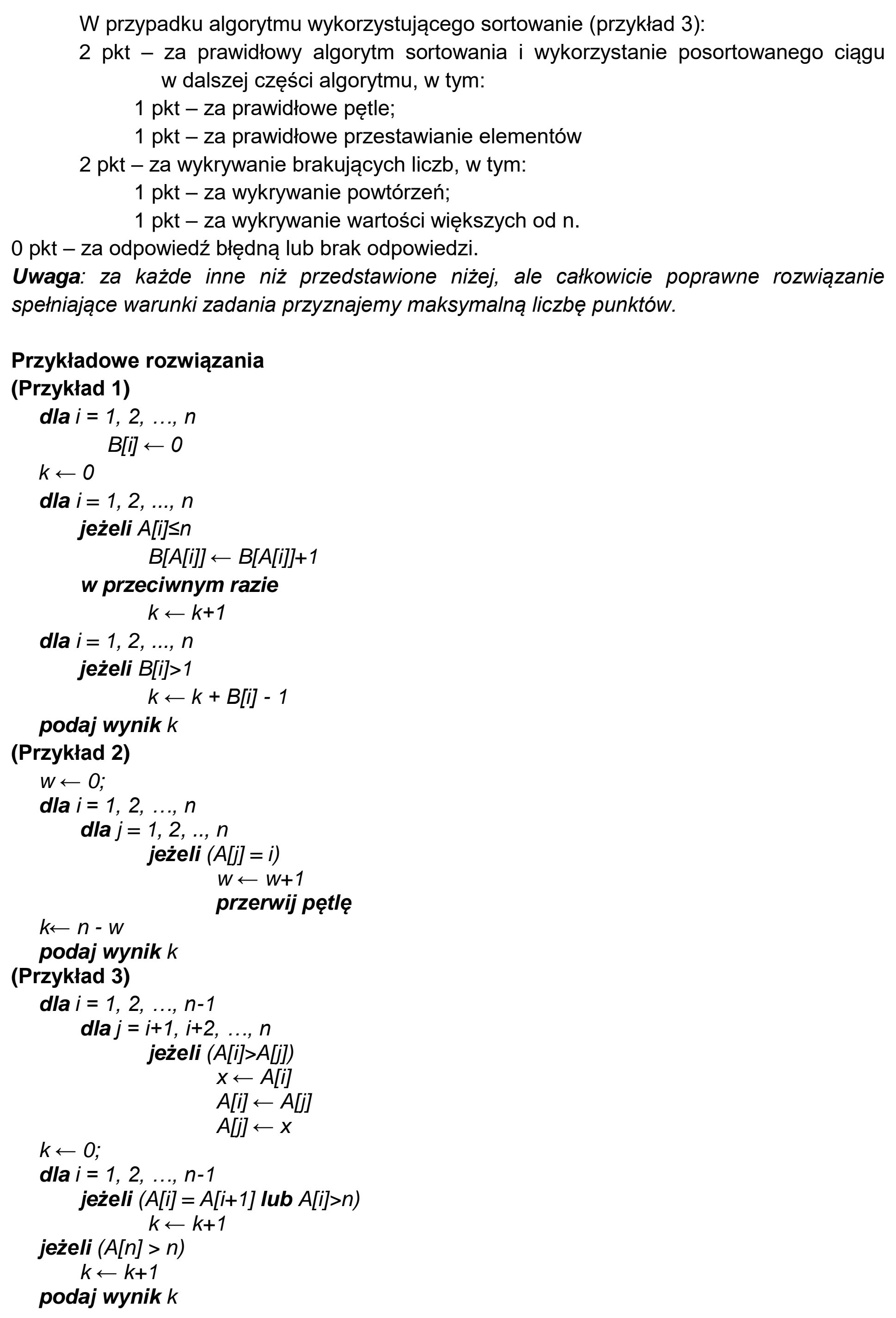 Matura, maj 2022, odpowiedź do zadania 1.2, fragment 2