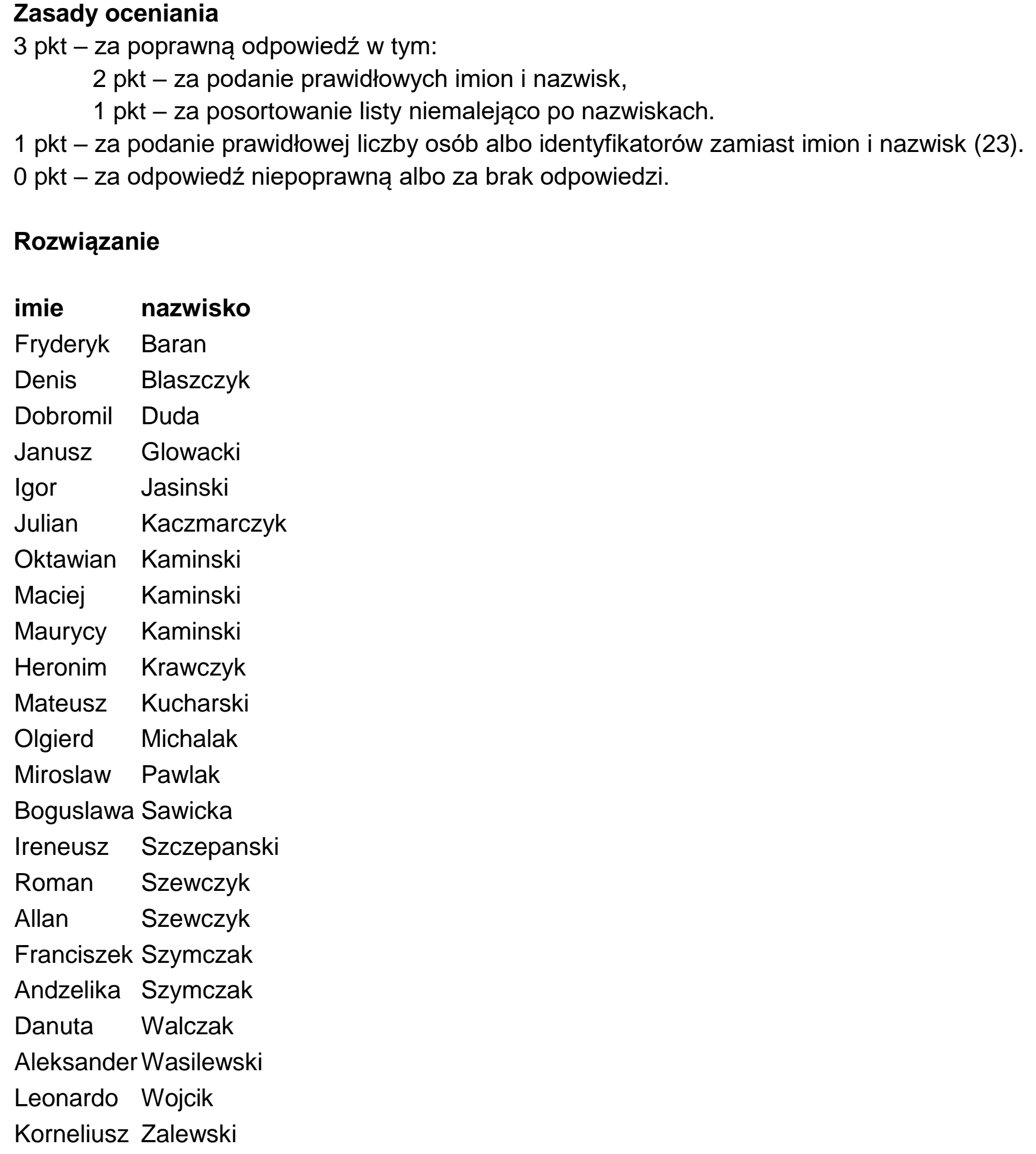Matura, maj 2023, odpowiedź do zadania 6.3