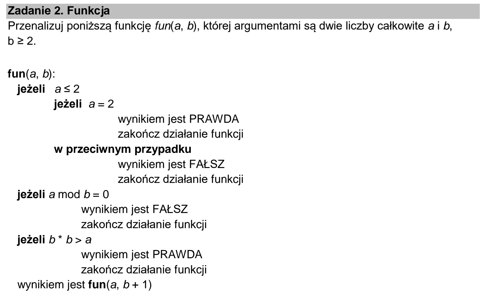 Matura, maj 2024, wstęp zadania 2