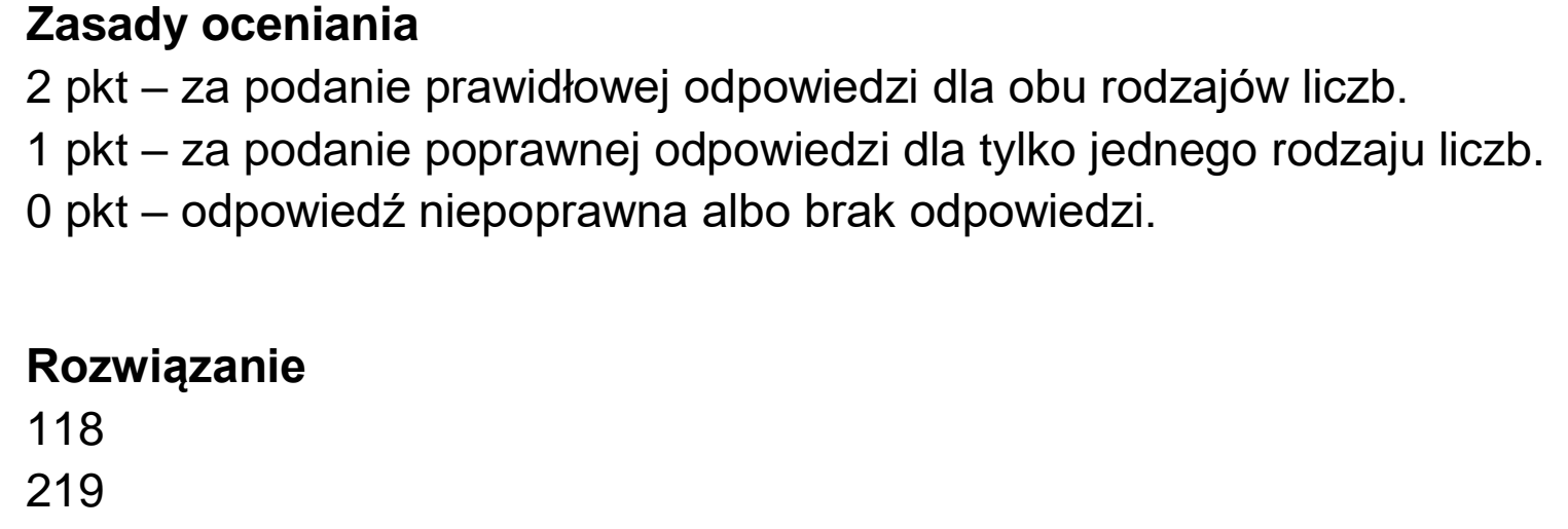 Matura dodatkowa, czerwiec 2023, odpowiedź do zadania 3.1