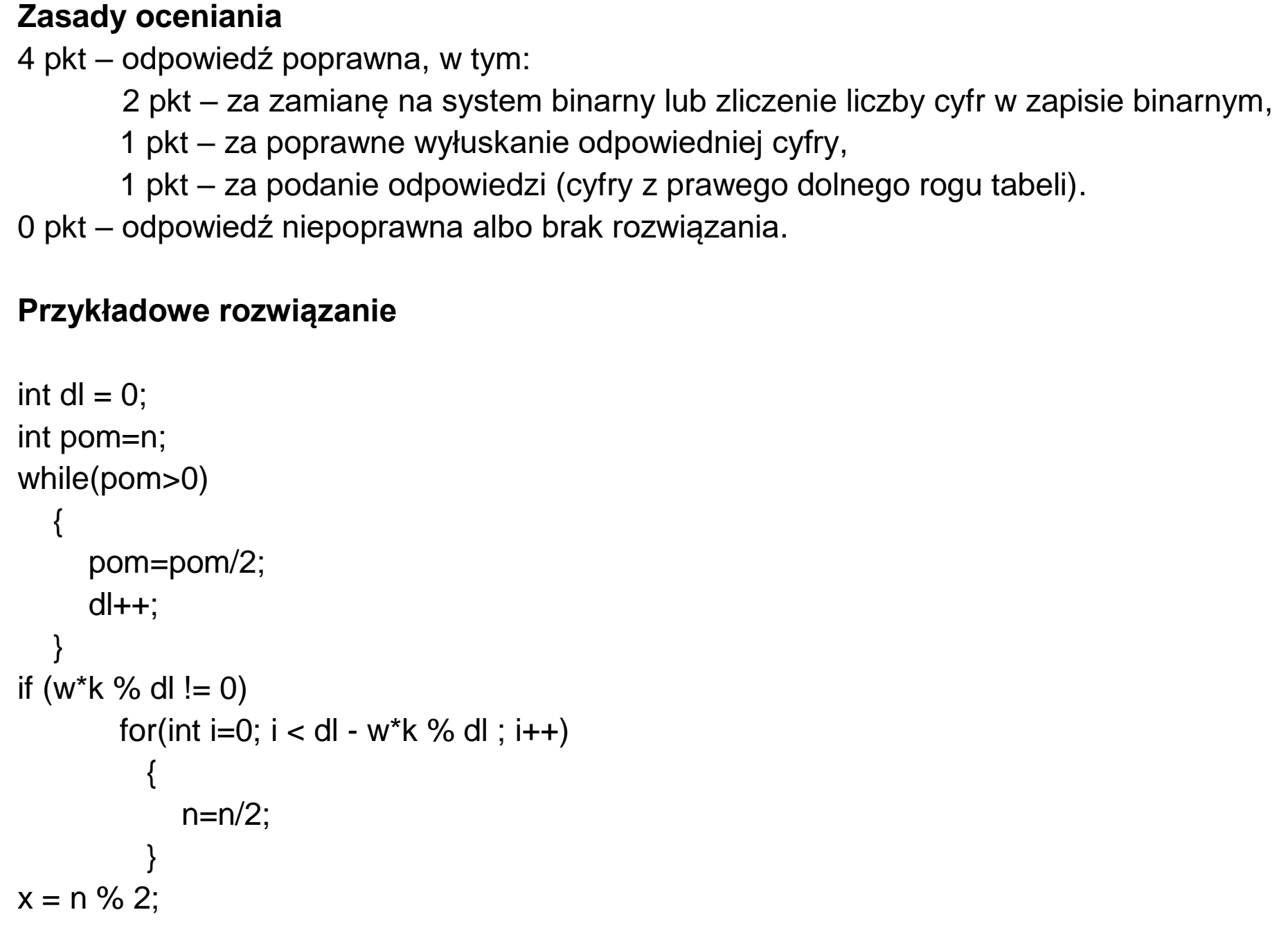 Matura dodatkowa, czerwiec 2024, odpowiedź do zadania 1.2