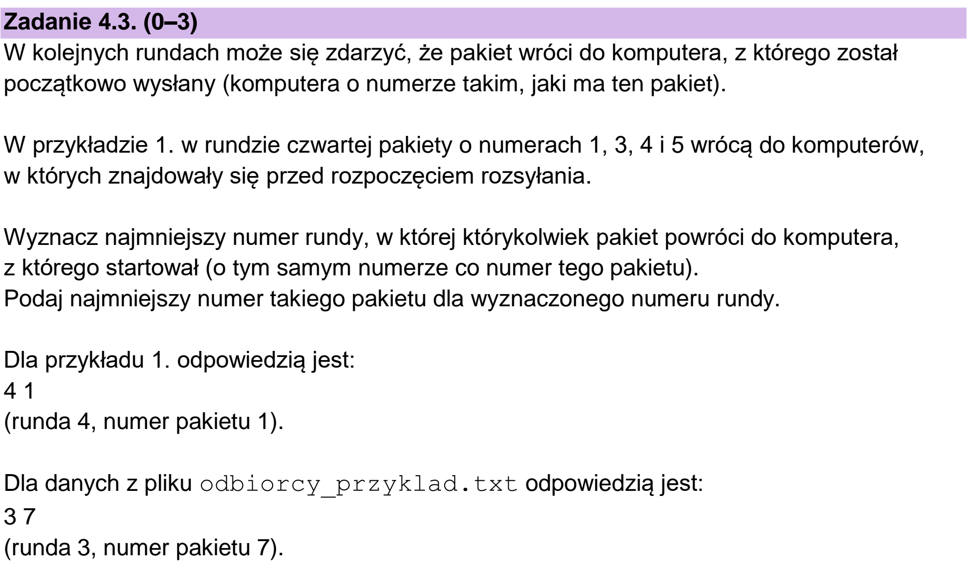 Matura dodatkowa, czerwiec 2024, zadanie 4.3