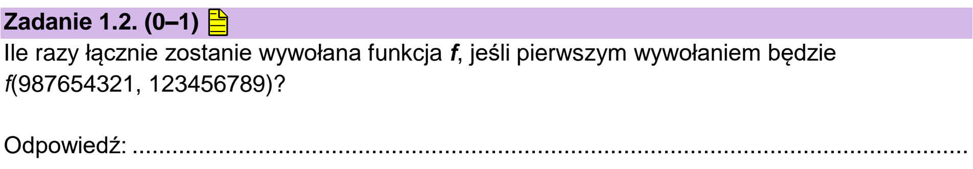 Matura dodatkowa, czerwiec 2025, zadanie 1.2