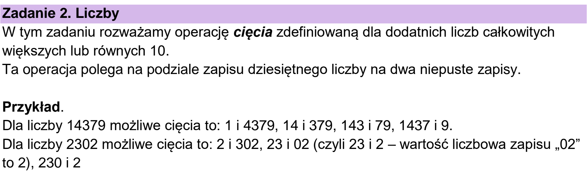 Matura dodatkowa, czerwiec 2025, wstęp zadania 2