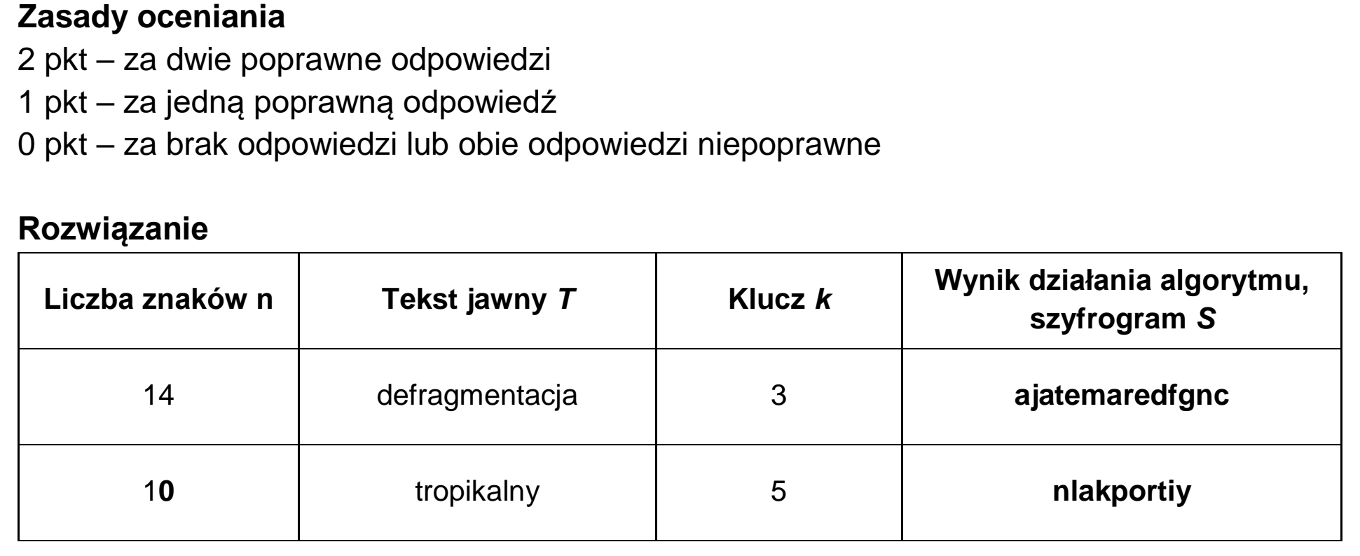 Matura dodatkowa, czerwiec 2026, odpowiedź do zadania 1.1