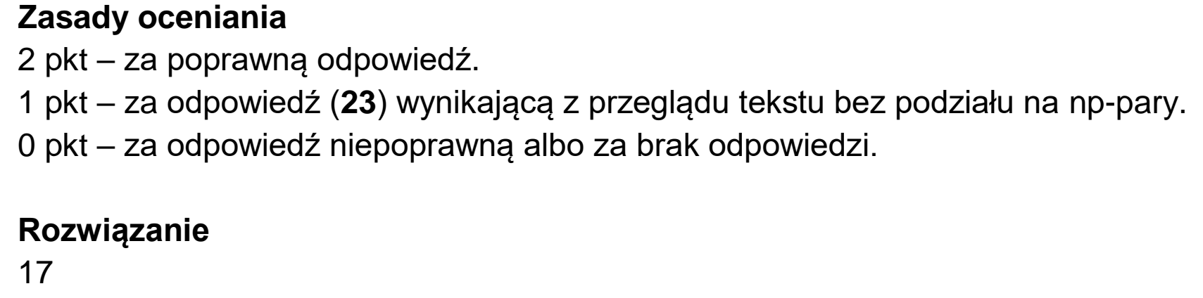 Matura dodatkowa, czerwiec 2026, odpowiedź do zadania 3.1