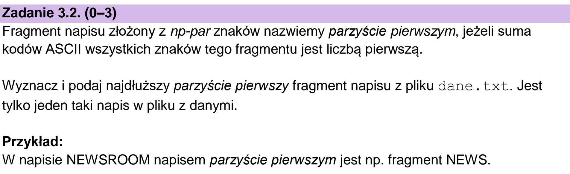 Matura dodatkowa, czerwiec 2026, zadanie 3.2, fragment 1