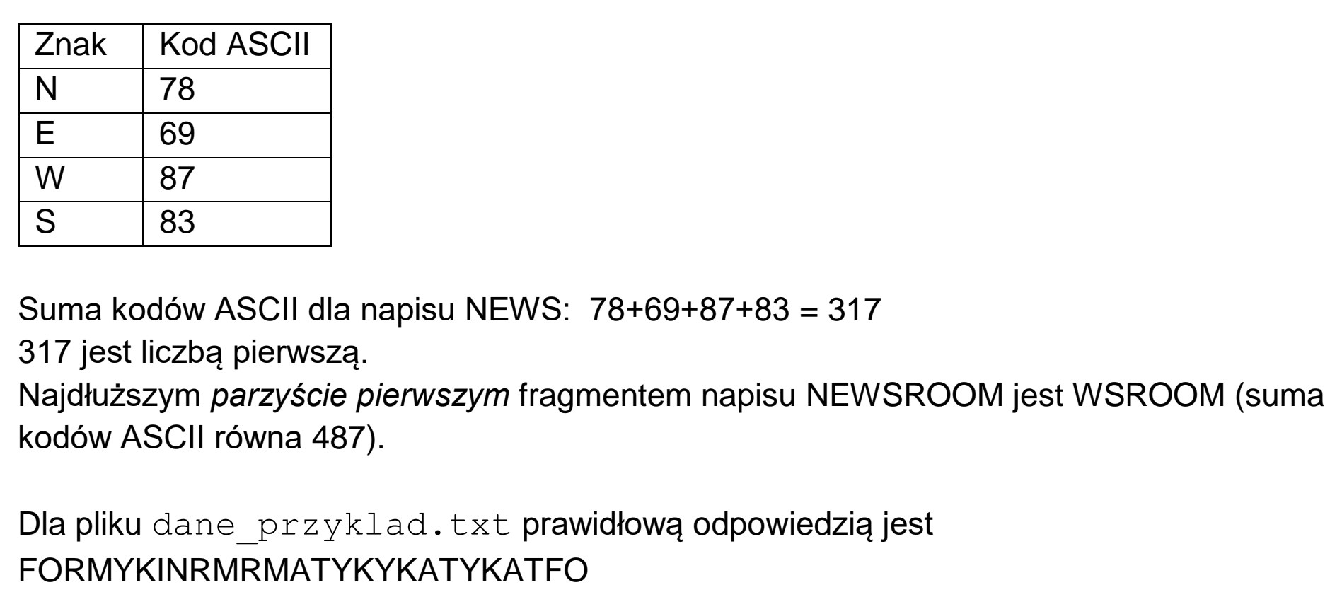 Matura dodatkowa, czerwiec 2026, zadanie 3.2, fragment 2