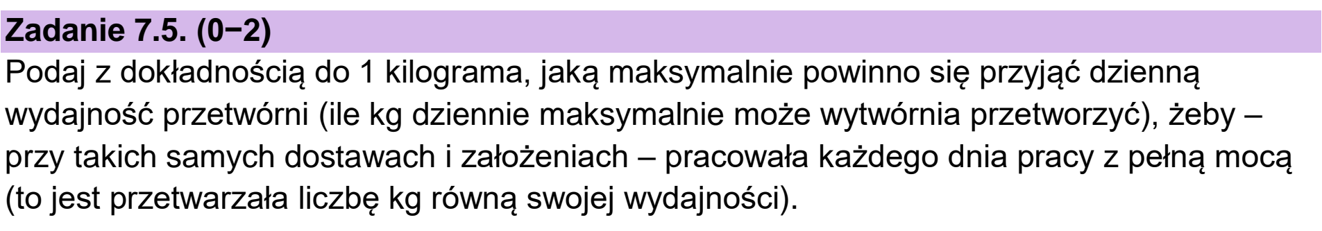 Matura dodatkowa, czerwiec 2026, zadanie 7.5