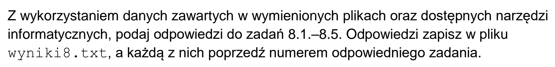 Matura dodatkowa, czerwiec 2026, wstęp zadania 8, fragment 2